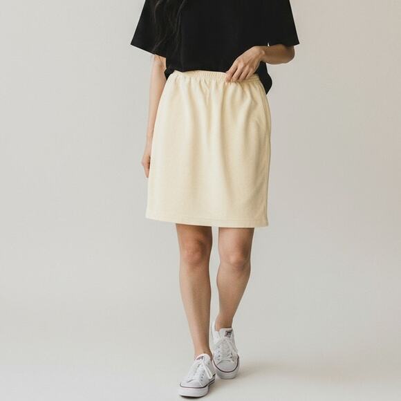 The Complex Dresses & Skirts - Vintage The Complex Women's Skirt White Woven Size Petite Medium